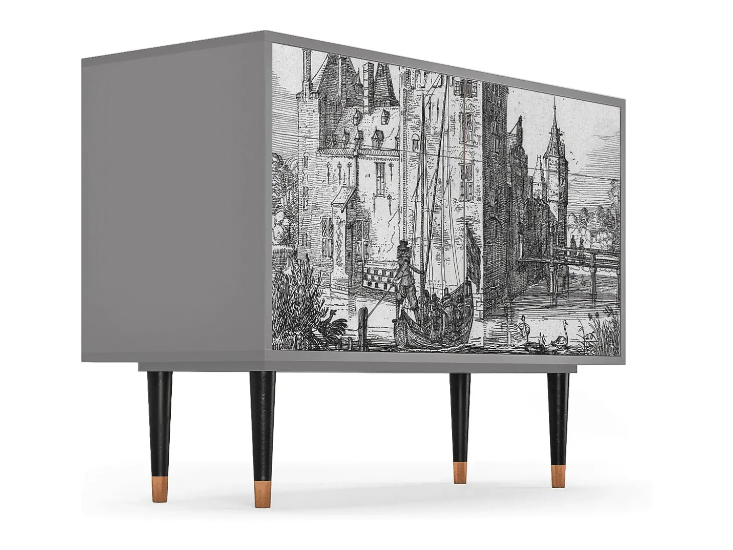 Aparador - 115x85x48 cm - BS4 - Castle by Breugel, Gris