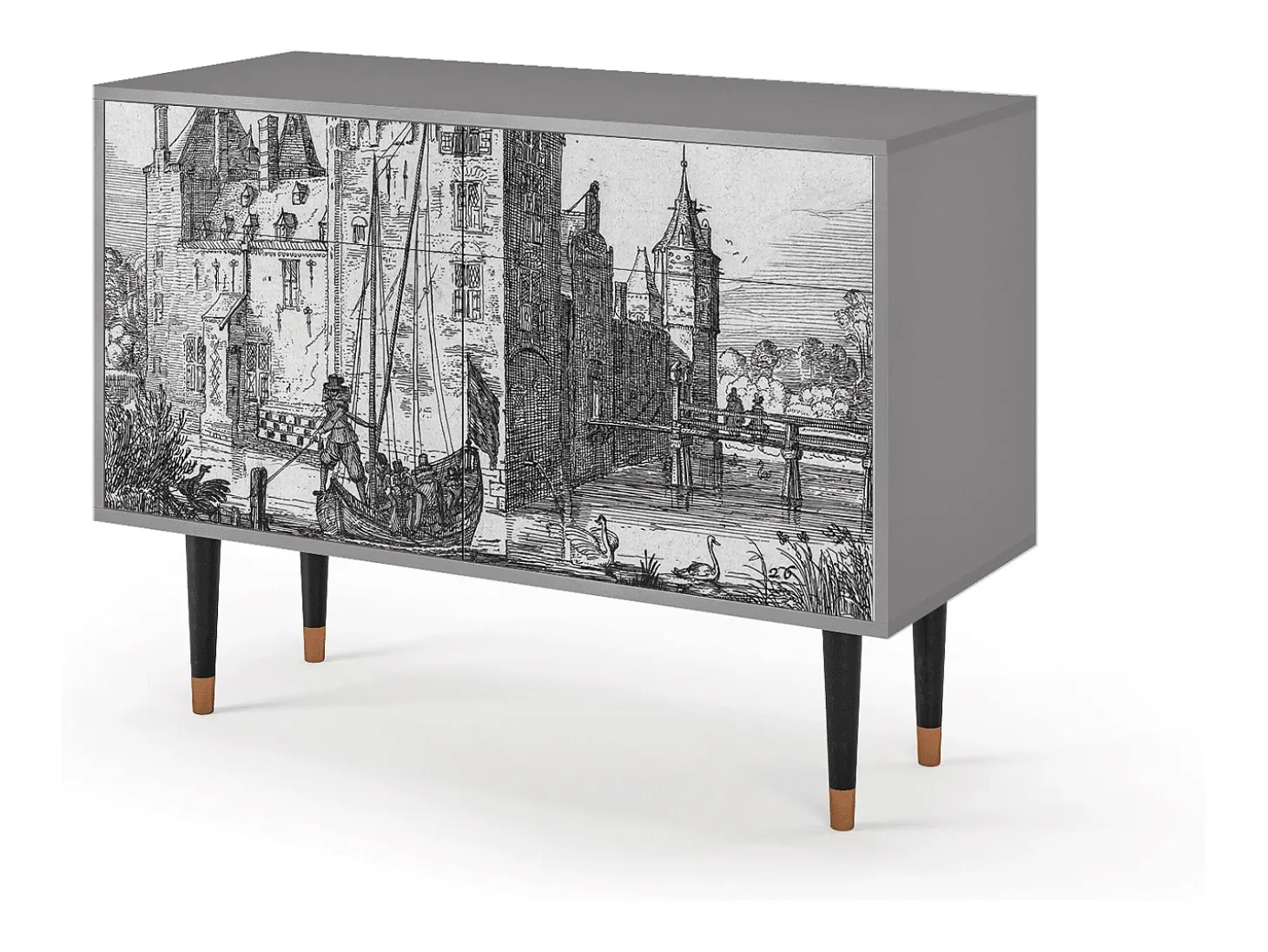 Aparador - 115x85x48 cm - BS4 - Castle by Breugel, Gris