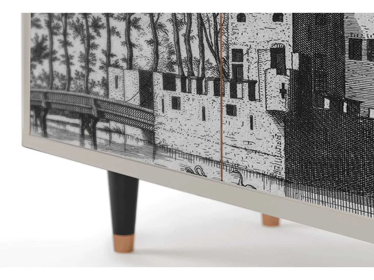 Aparador - 94x96x48 cm - BS3 - Castle with Bridge, Arena