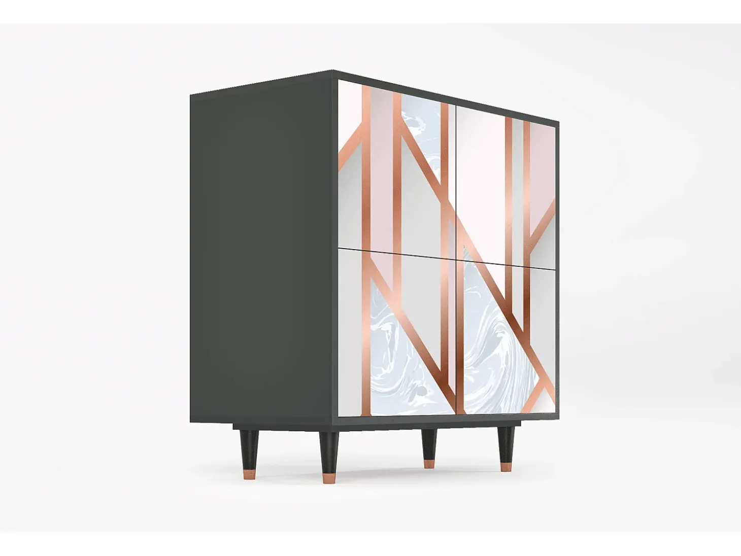 Aparador - 94x96x48 cm - BS3 - Champagne Story, Antracita