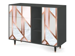 Aparador - 125x98x48 cm - BS2 - Champagne Story, Antracita