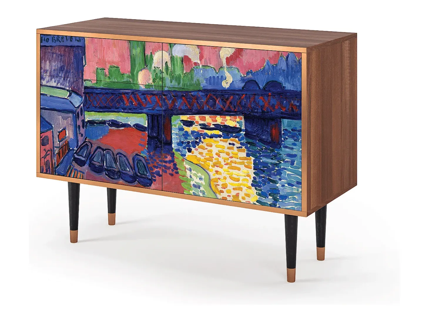 Aparador - 115x85x48 cm - BS4 - Charing Cross Bridge, Nogal