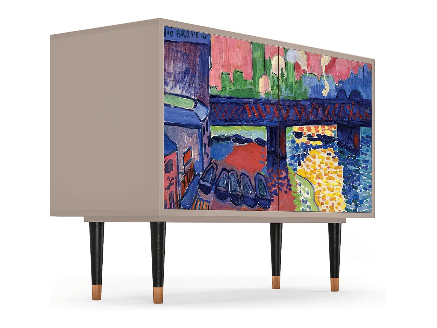 Aparador - 115x85x48 cm - BS4 - Charing Cross Bridge, Latte