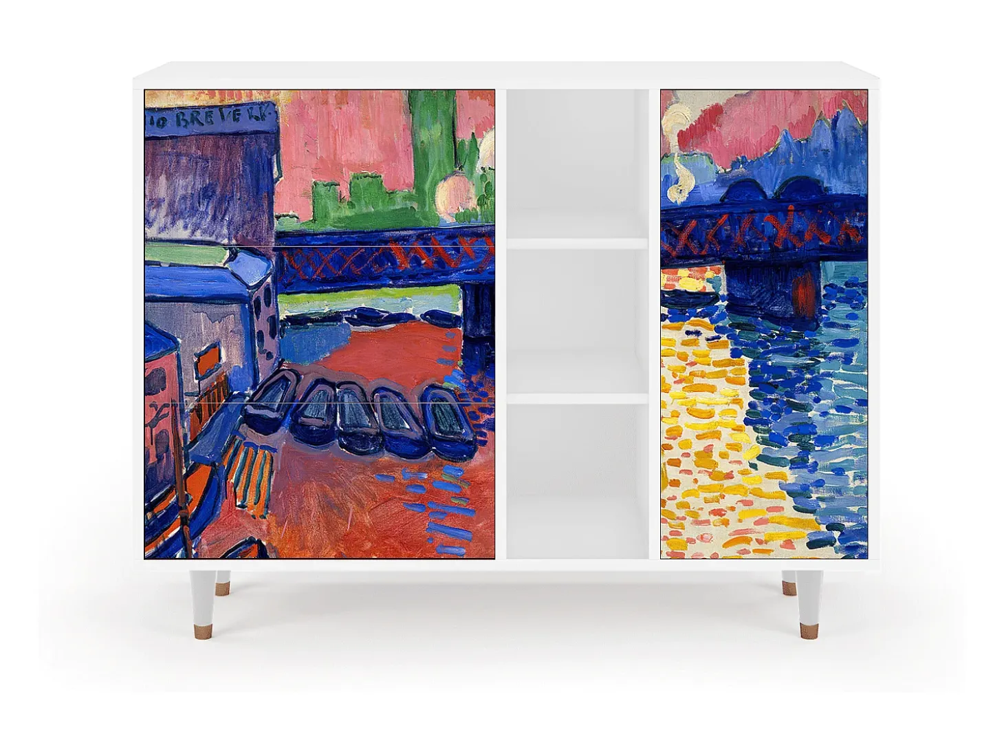 Aparador - 125x98x48 cm - BS2 - Charing Cross Bridge, Blanco