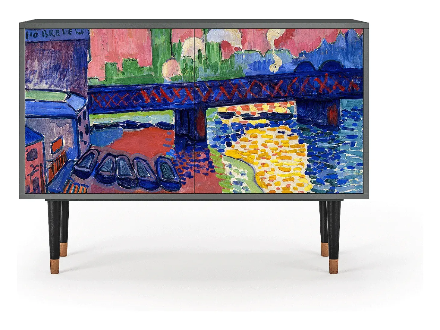 Aparador - 115x85x48 cm - BS4 - Charing Cross Bridge, Antracita