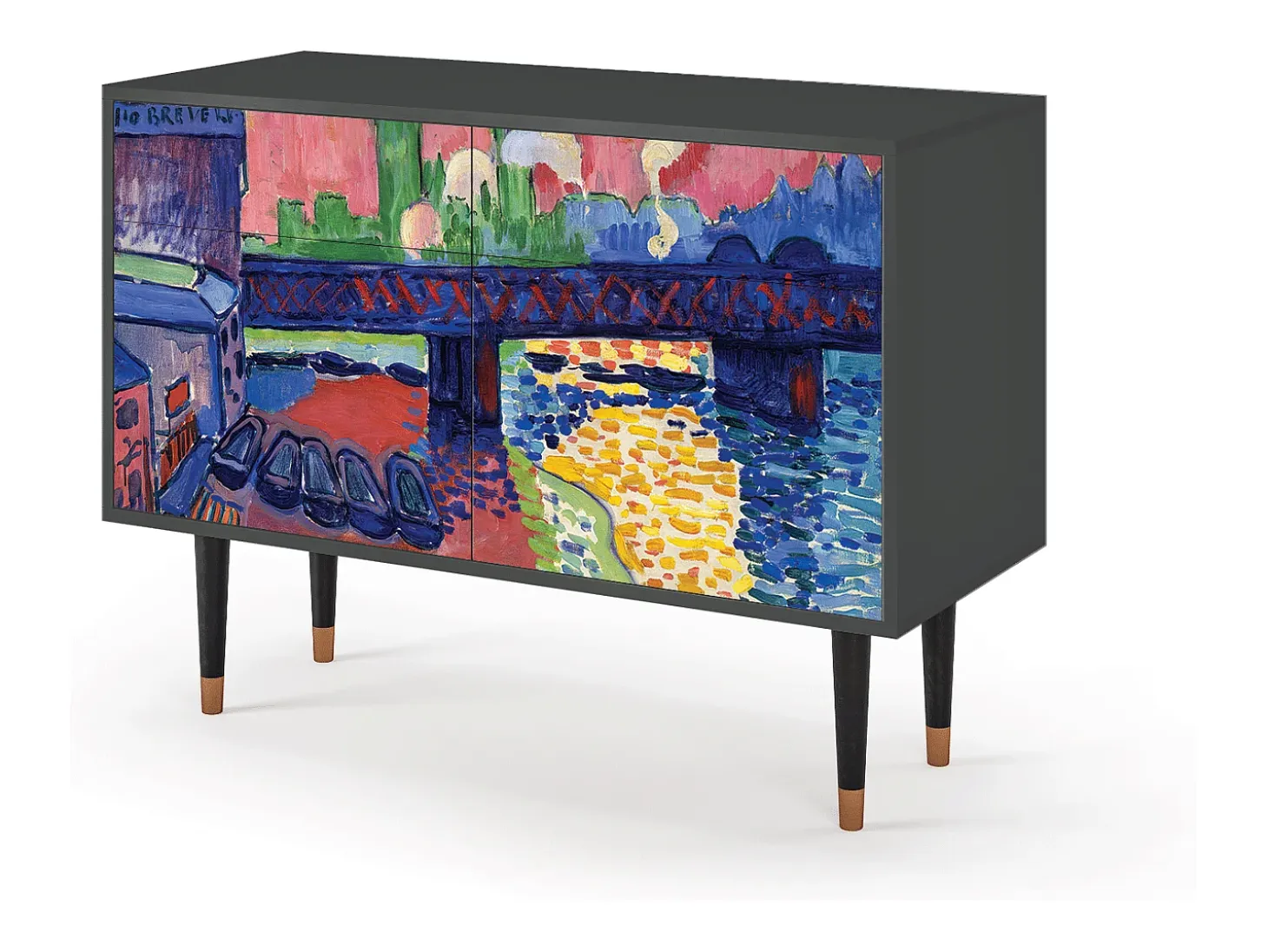 Aparador - 115x85x48 cm - BS4 - Charing Cross Bridge, Antracita
