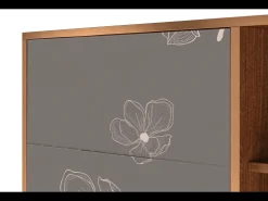 Aparador - 125x98x48 cm - BS2 - Cherry Blossom, Nogal