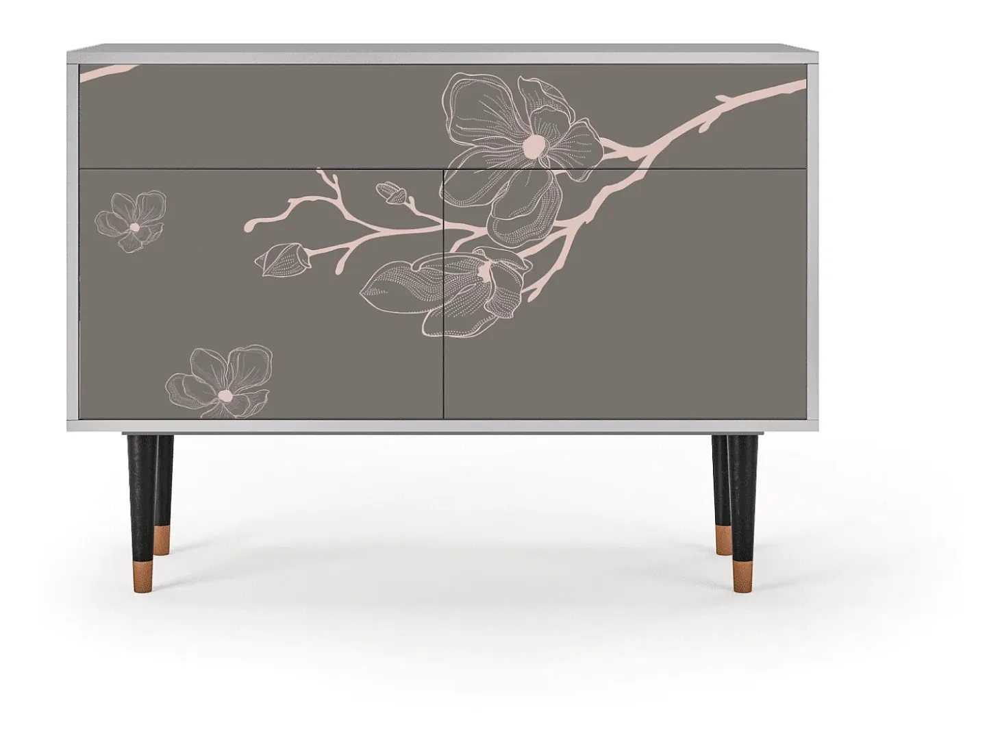 Aparador - 115x85x48 cm - BS4 - Cherry Blossom, Gris