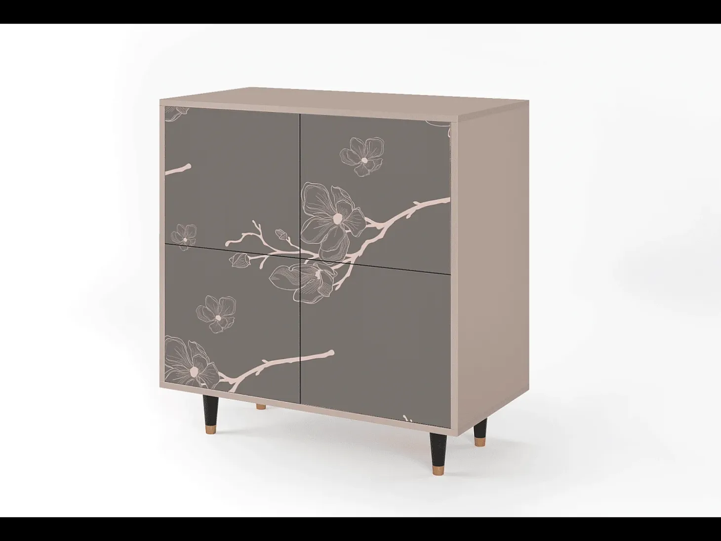 Aparador - 94x96x48 cm - BS3 - Cherry Blossom, Latte