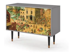 Aparador - 115x85x48 cm - BS4 - Children Games, Gris