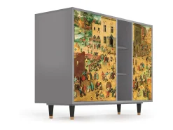 Aparador - 125x98x48 cm - BS2 - Children Games, Gris