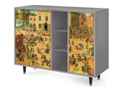 Aparador - 125x98x48 cm - BS2 - Children Games, Gris