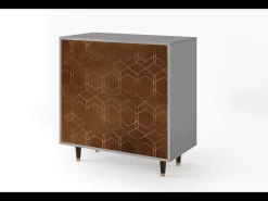 Aparador - 94x96x48 cm - BS3 - Chocolate Bar, Gris
