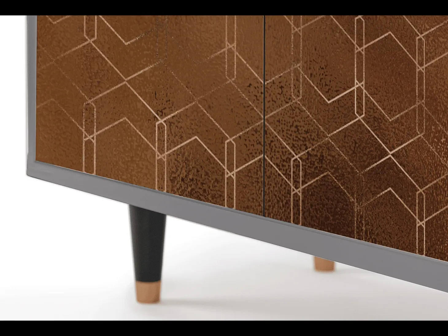 Aparador - 94x96x48 cm - BS3 - Chocolate Bar, Gris