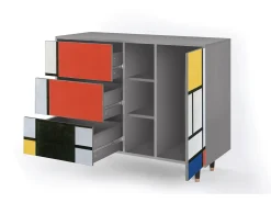 Aparador - 125x98x48 cm - BS2 - Composition, Gris