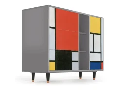 Aparador - 125x98x48 cm - BS2 - Composition, Gris