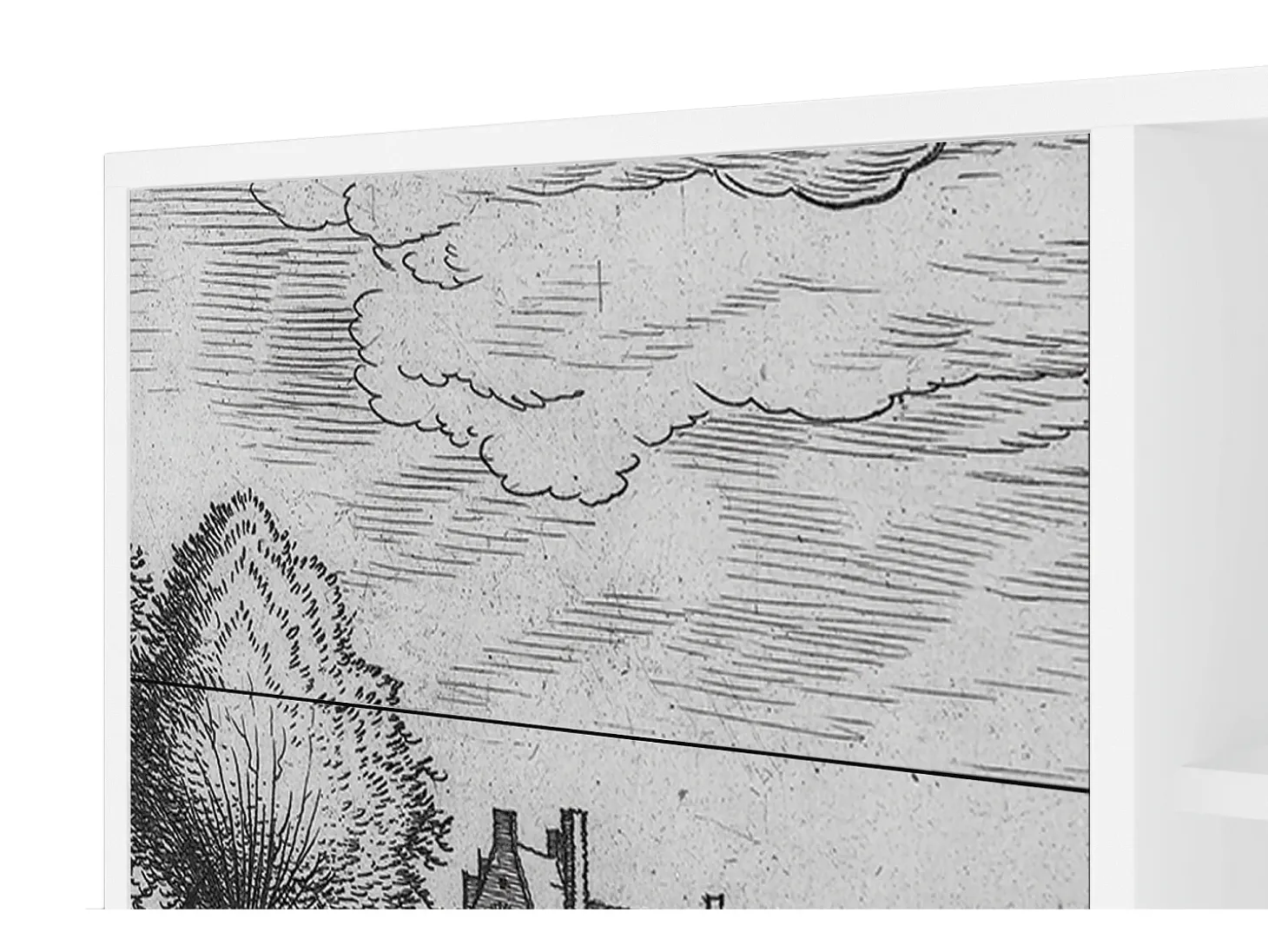 Aparador - 125x98x48 cm - BS2 - Country Village, Blanco