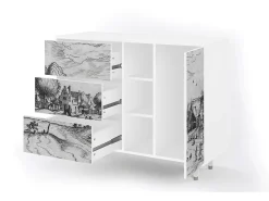 Aparador - 125x98x48 cm - BS2 - Country Village, Blanco