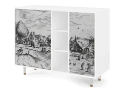 Aparador - 125x98x48 cm - BS2 - Country Village, Blanco