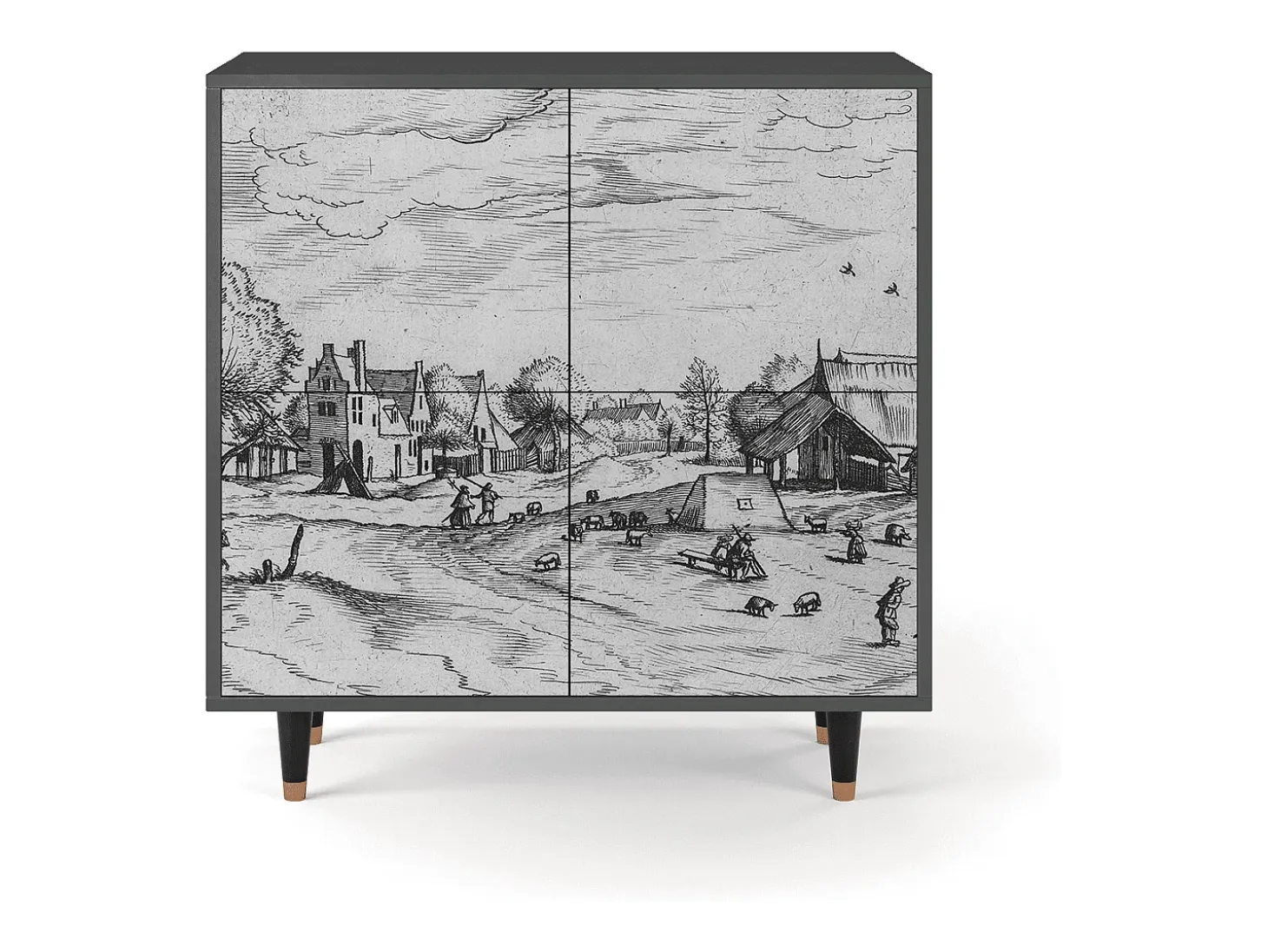 Aparador - 94x96x48 cm - BS3 - Country Village, Antracita