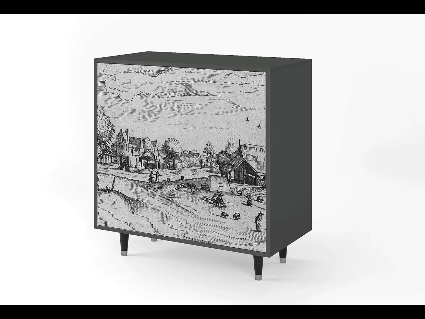Aparador - 94x96x48 cm - BS3 - Country Village, Antracita