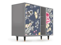 Aparador - 125x98x48 cm - BS2 - Dark Flower Bed, Gris