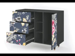 Aparador - 125x98x48 cm - BS2 - Dark Flower Bed, Antracita