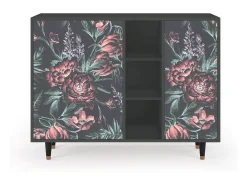 Aparador - 125x98x48 cm - BS2 - Dark Peonies, Antracita