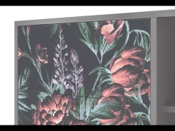 Aparador - 125x98x48 cm - BS2 - Dark Peonies, Gris