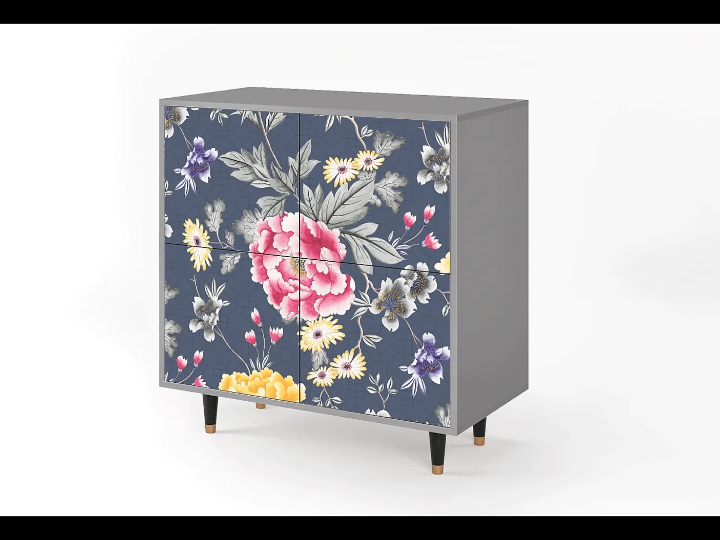 Aparador - 94x96x48 cm - BS3 - Dark Flower Bed, Gris