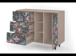 Aparador - 125x98x48 cm - BS2 - Dark Peonies, Latte