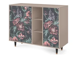 Aparador - 125x98x48 cm - BS2 - Dark Peonies, Latte