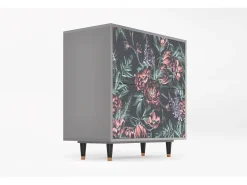 Aparador - 94x96x48 cm - BS3 - Dark Peonies, Gris