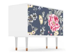 Aparador - 115x85x48 cm - BS4 - Dark Flower Bed, Blanco