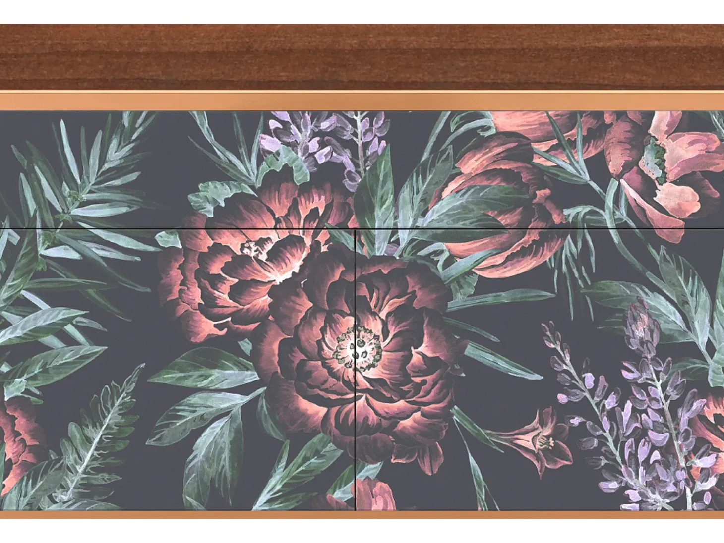 Aparador - 115x85x48 cm - BS4 - Dark Peonies, Nogal