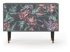 Aparador - 115x85x48 cm - BS4 - Dark Peonies, Antracita