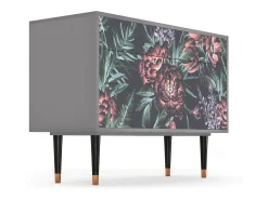Aparador - 115x85x48 cm - BS4 - Dark Peonies, Gris