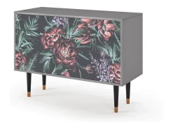 Aparador - 115x85x48 cm - BS4 - Dark Peonies, Gris