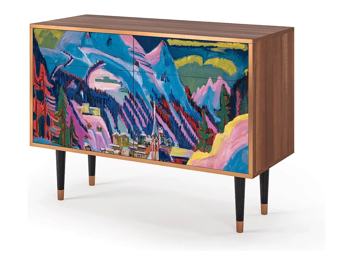 Aparador - 115x85x48 cm - BS4 - Davos Winter, Nogal