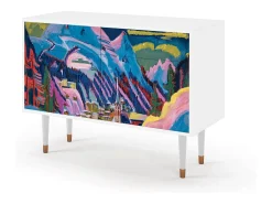 Aparador - 115x85x48 cm - BS4 - Davos Winter, Blanco