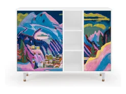 Aparador - 125x98x48 cm - BS2 - Davos Winter, Blanco