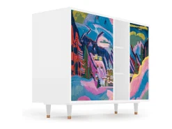 Aparador - 125x98x48 cm - BS2 - Davos Winter, Blanco