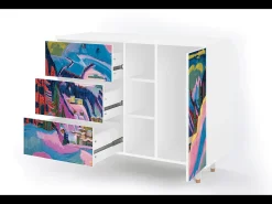 Aparador - 125x98x48 cm - BS2 - Davos Winter, Blanco