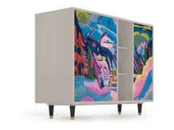 Aparador - 125x98x48 cm - BS2 - Davos Winter, Arena