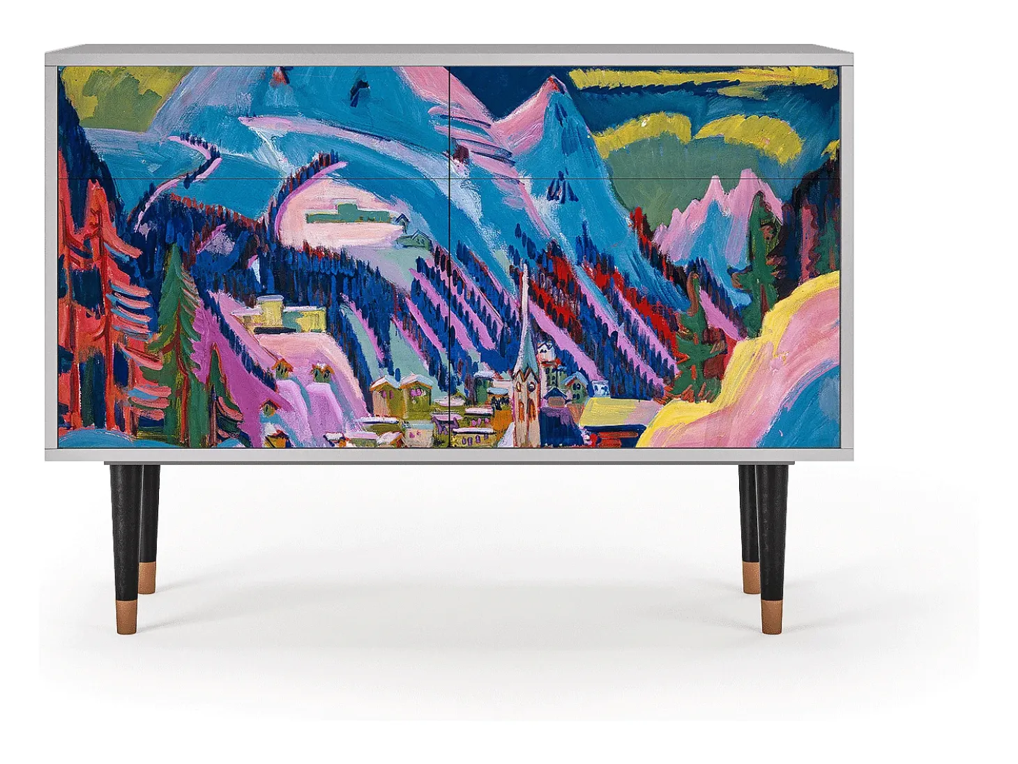 Aparador - 115x85x48 cm - BS4 - Davos Winter, Gris