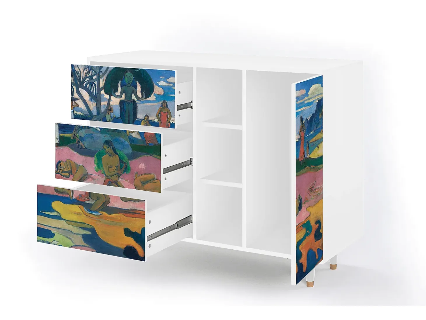 Aparador - 125x98x48 cm - BS2 - Day of the God, Blanco