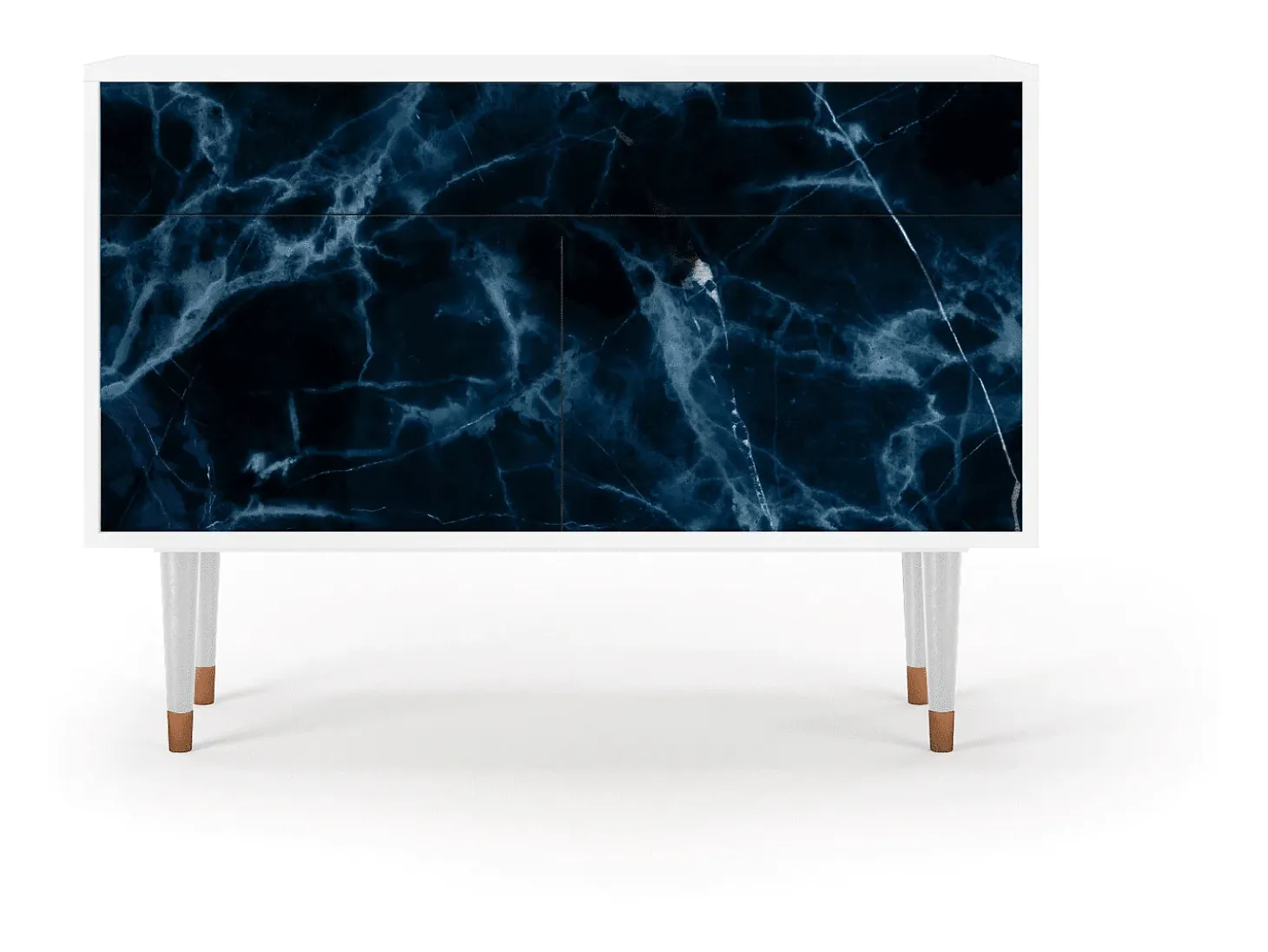 Aparador - 115x85x48 cm - BS4 - Deep Ocean, Blanco