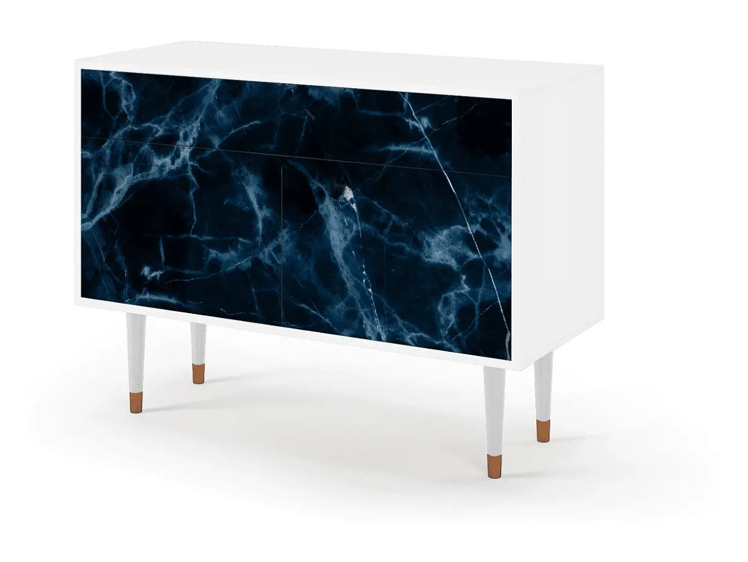 Aparador - 115x85x48 cm - BS4 - Deep Ocean, Blanco