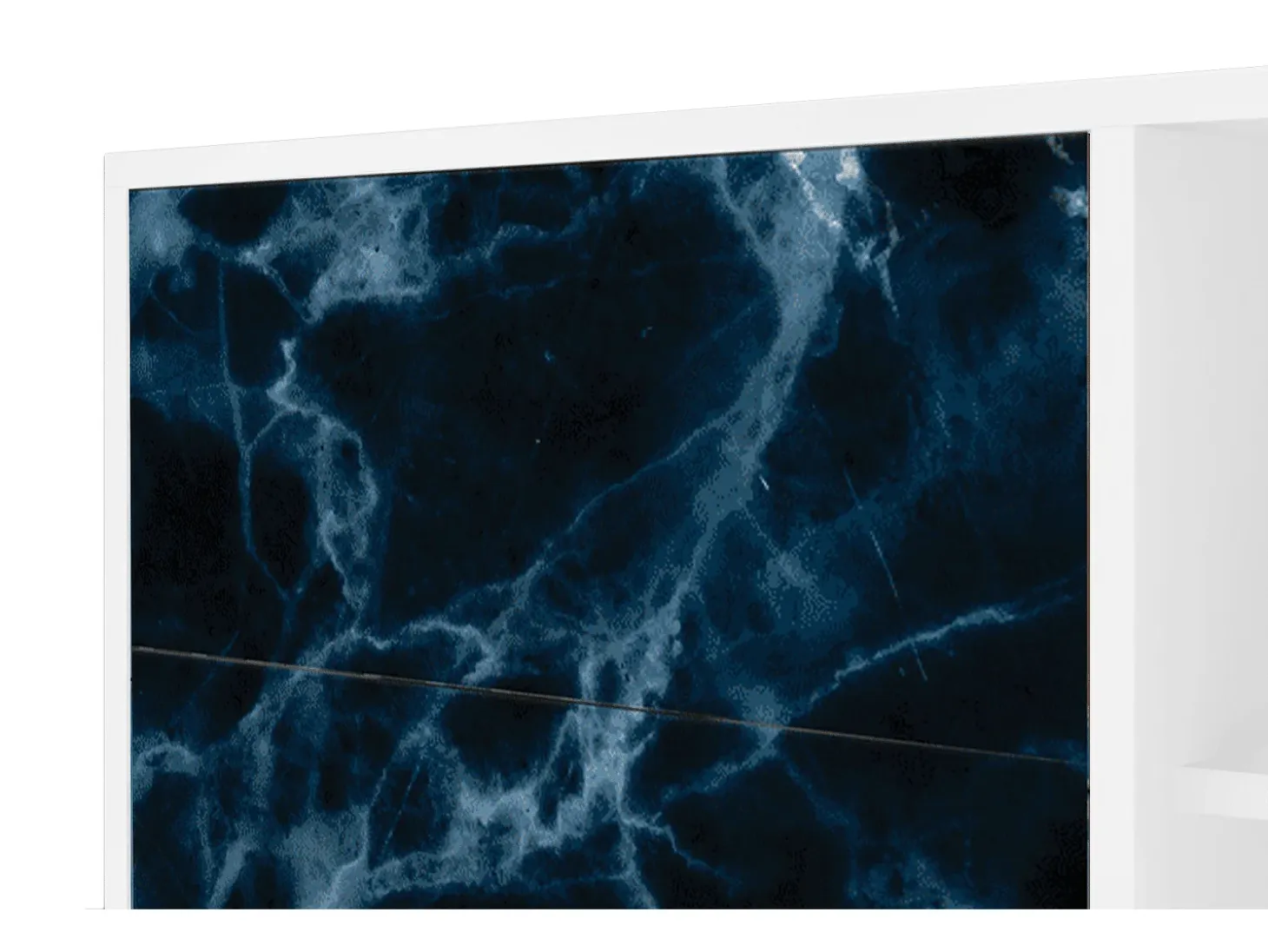 Aparador - 125x98x48 cm - BS2 - Deep Ocean, Blanco