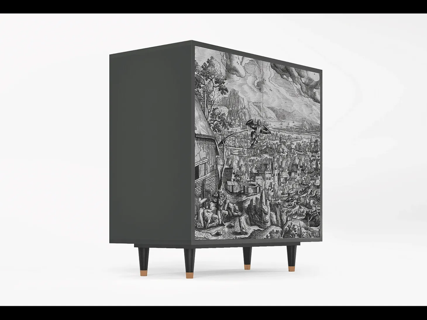 Aparador - 94x96x48 cm - BS3 - Departure, Antracita